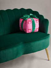 Bow Gift Box Medium Pillow, Pink