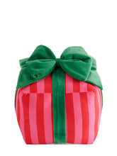 Stripe Gift Box Large Pillow, Red