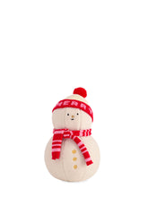 Snowman Pillow, Ivory