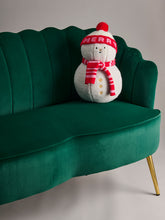 Snowman Pillow, Ivory