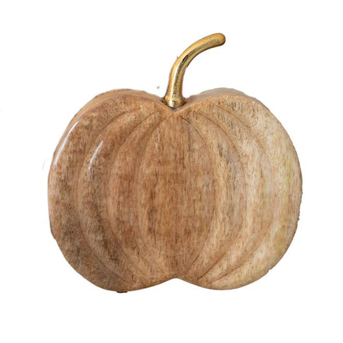 Wood Natural Pumpkin Gold Large