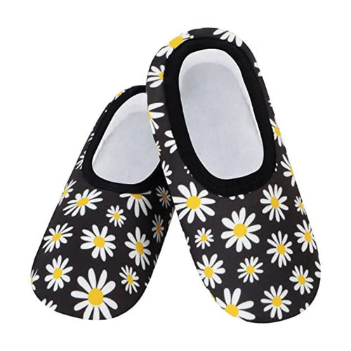 Snoozies | Black & White Daisy Skinnies