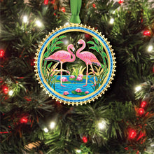 Pink Flamingo Scape Ornament