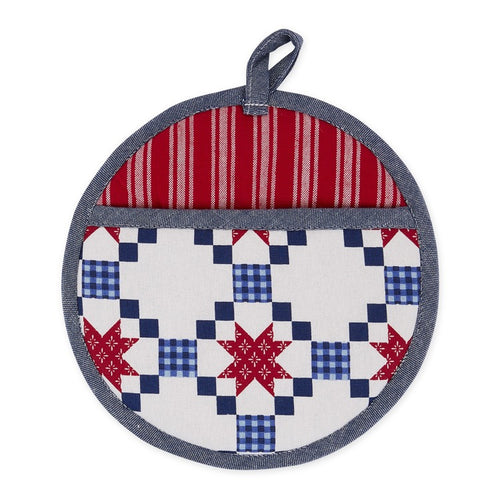 Americana Quilted Printed Potholder