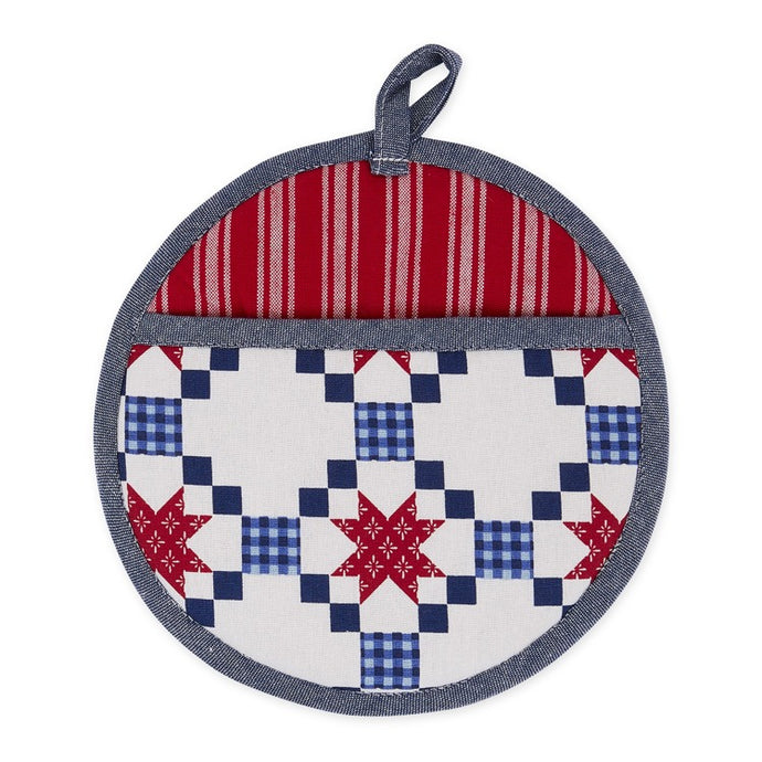 Americana Quilted Printed Potholder