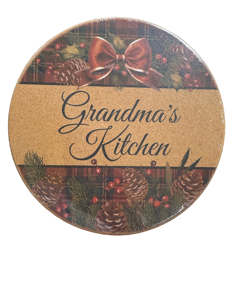 Classic Christmas Cork Trivet