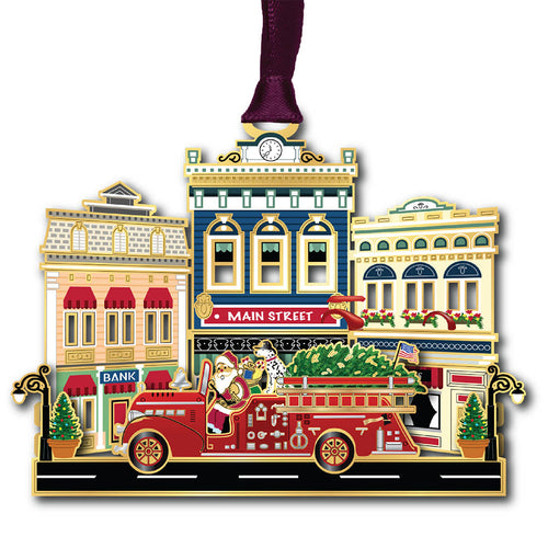 Main Street Firetruck Tree Ornament