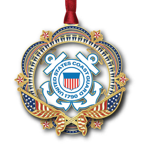 Patriotic Coast Guard Ornament