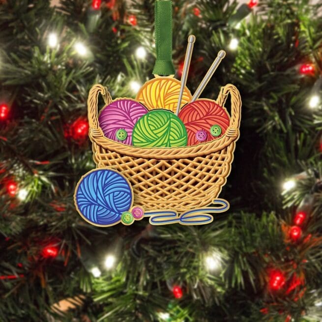 Yarn Basket Ornament