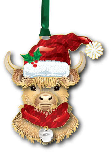 Highland Cow Ornament