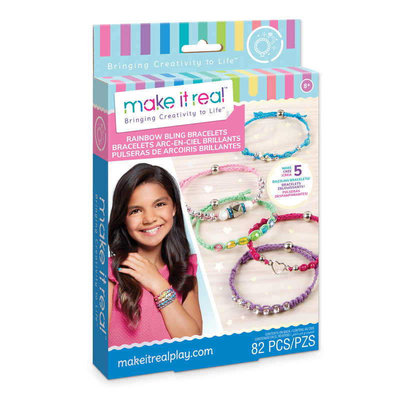 Rainbow Bling Bracelets