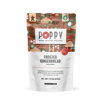 Holiday Frosted Gingerbread Popcorn