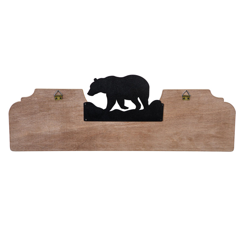 Wood and Metal Sign, Wildernesss, 8" H x 23" L