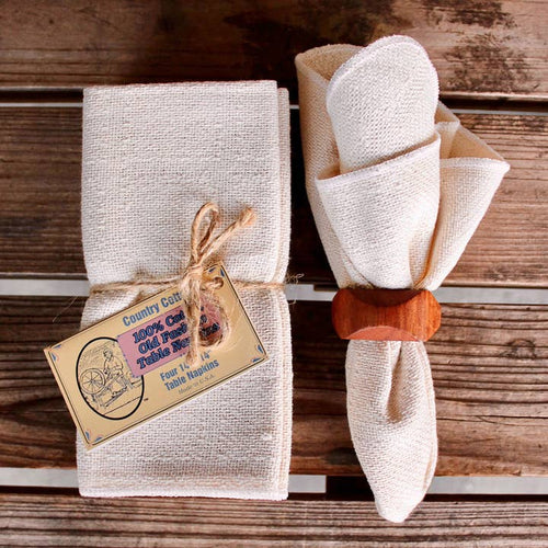 14”x14” 100% Cotton Table Napkins (in Bundles of 4)