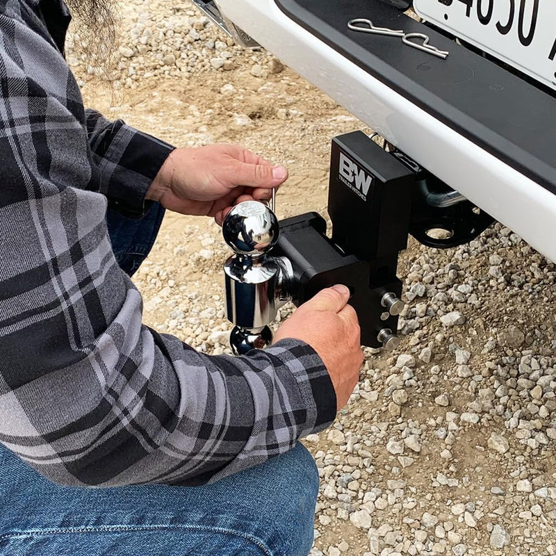MultiPro Tow & Stow Adjustable Trailer Hitch Ball Mount Compatible with MultiPro Tailgate