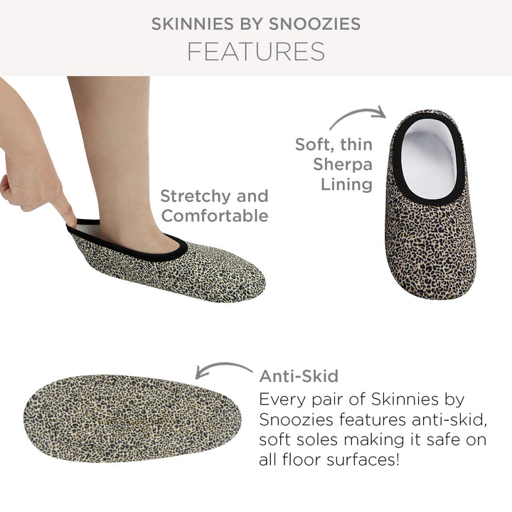 Snoozies | Black & White Daisy Skinnies