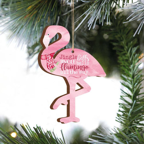 Jingle Bells Jingle Bells Flamingo All the Way Ornament