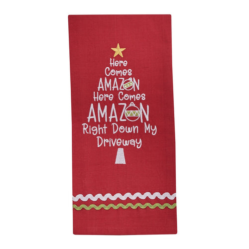 Here Comes Amazon Dishtowel
