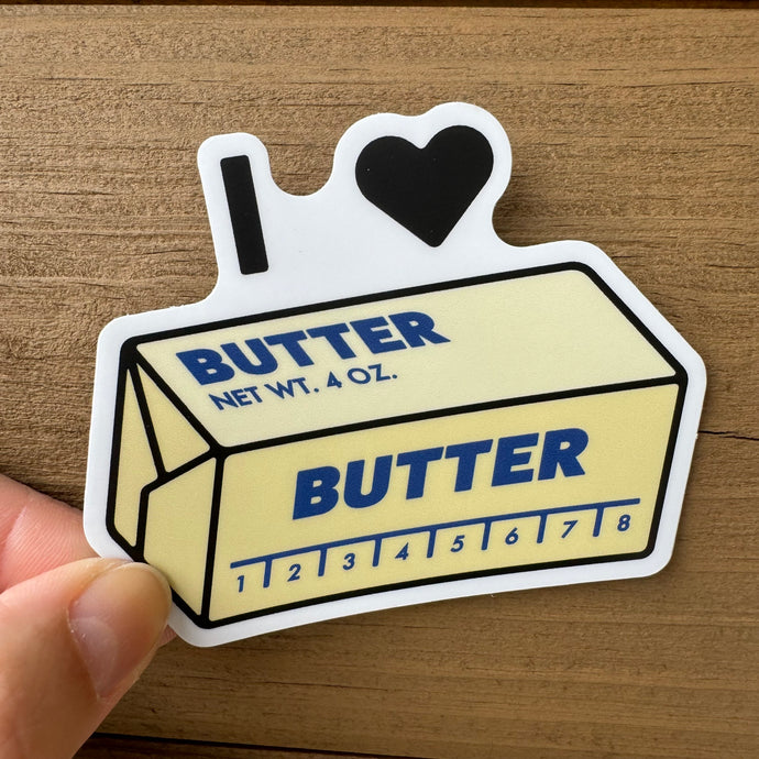 I Love Butter Sticker