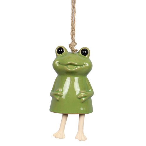 Stoneware Frog Wind Chime