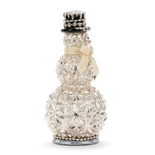 Mercury Glass Sparkle Lit Snowman Figure - 6x11in