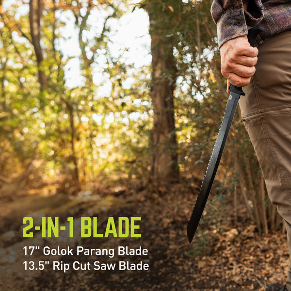 TRUE 17" Sawback Machete