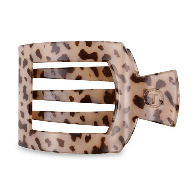 Square Flat Hair Clip | Blonde Tortoise
