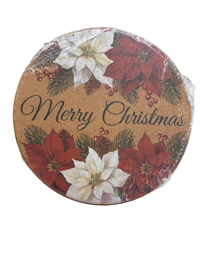 Classic Christmas Cork Trivet