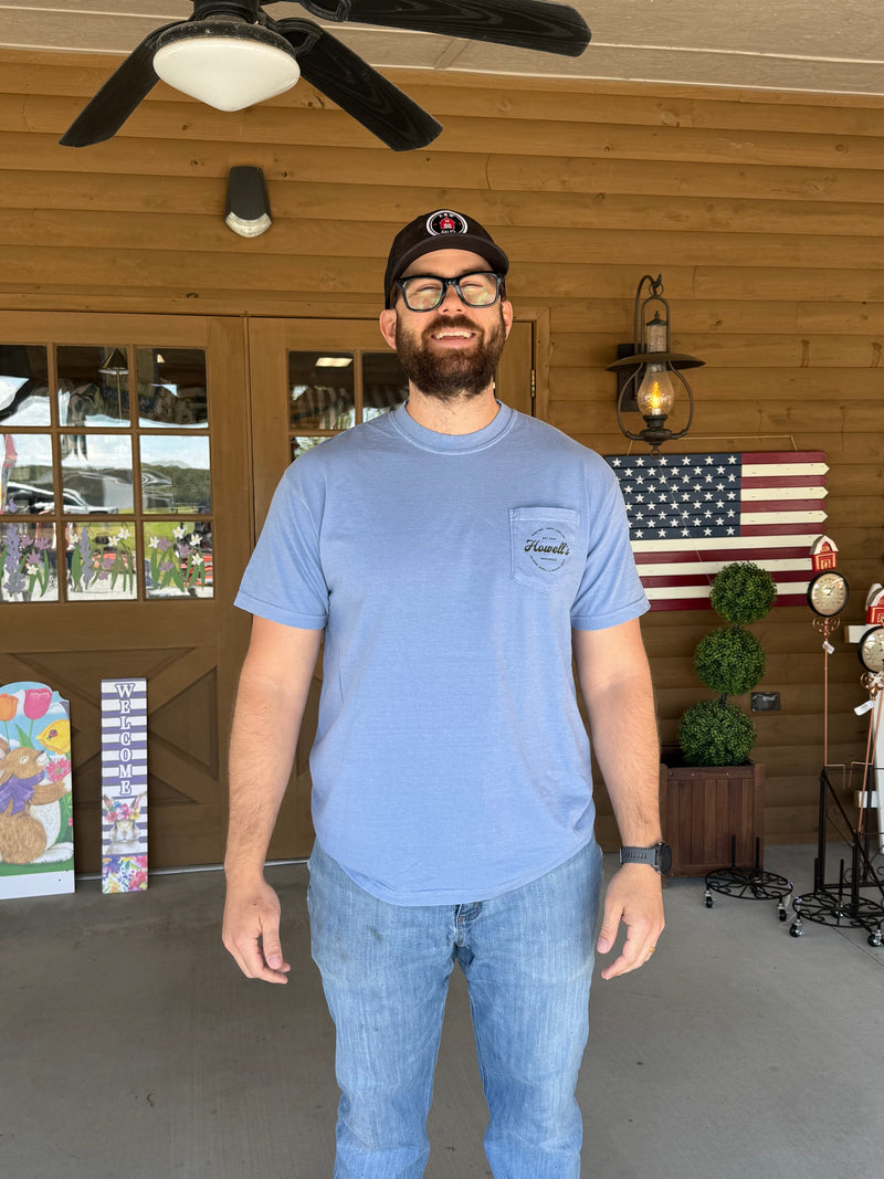 Howell's Mercantile Pocket Tee Washed Denim