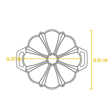 Seasoned Cast Iron Fluted Cake Pan