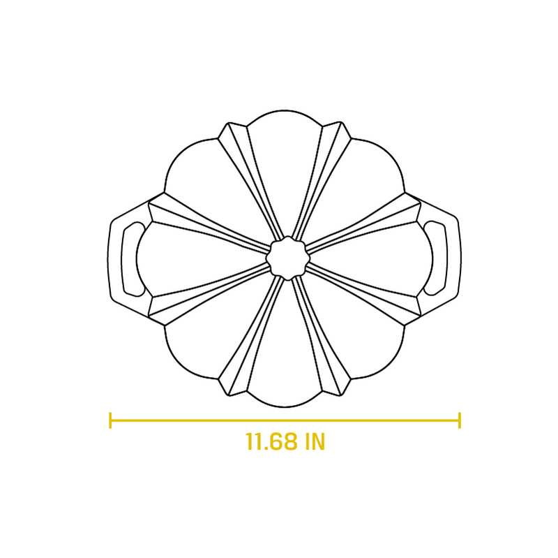 Seasoned Cast Iron Fluted Cake Pan