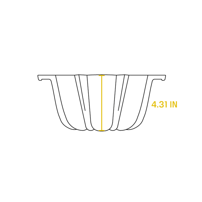 Seasoned Cast Iron Fluted Cake Pan