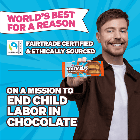 Feastables Mr. Beast Chocolate Peanut Butter Cups