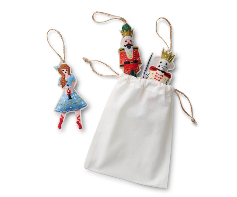 Rifle Paper Co. | Nutcracker Set of 3 Felt Ornaments