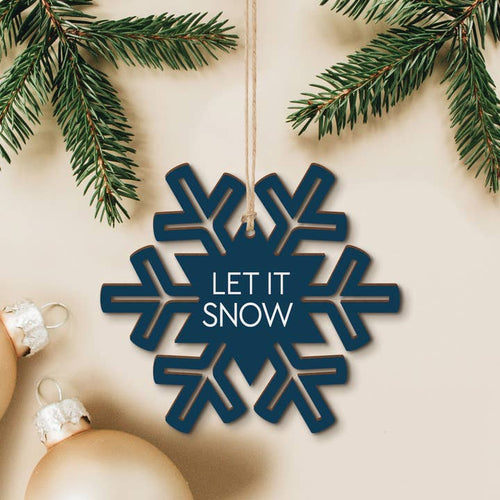 Let It Snow Cut-Out Ornament