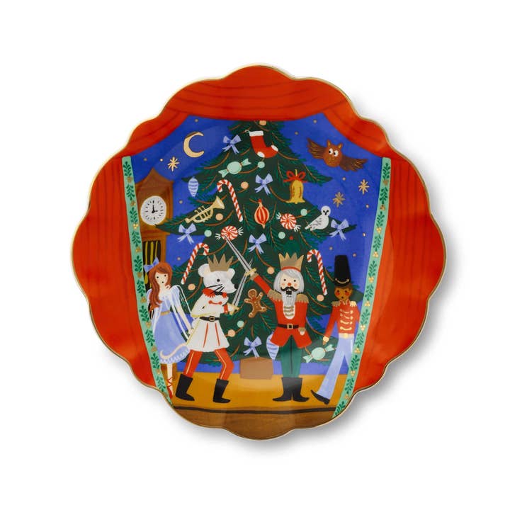 Rifle Paper Co. | Nutcracker Porcelain Dessert Plate Set