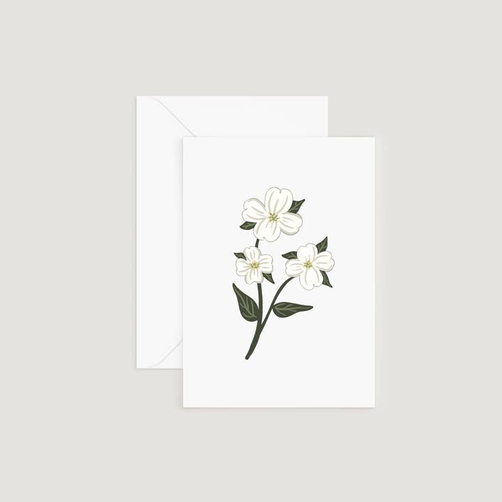 Greeting Card, Dogwood Flowers