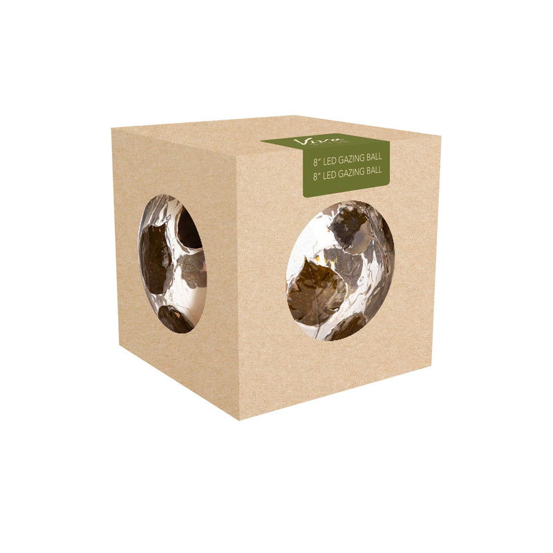 Dried Eucalyptus LED Gazing Ball, 8"H