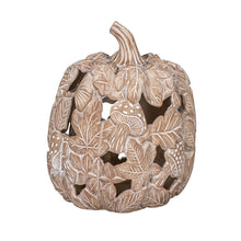 Maple Leaf Mushroom Pumpkin Statue Set
