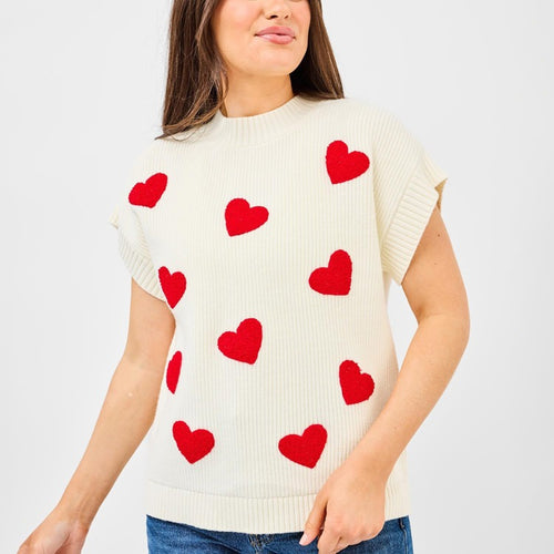 Josie Mini Hearts Sweater