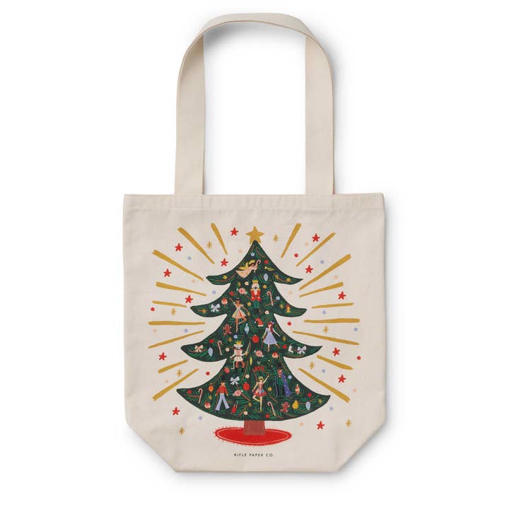 Canvas Tote Bag - Holiday Tree - Thumbnail 3