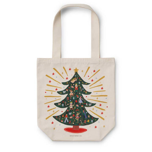 Rifle Paper Co. | Holiday Tree Canvas Tote Bag