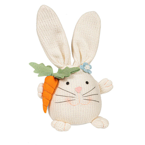 Bunny Blooms Table Decor Fabric Whimsical Bunny with Carrot