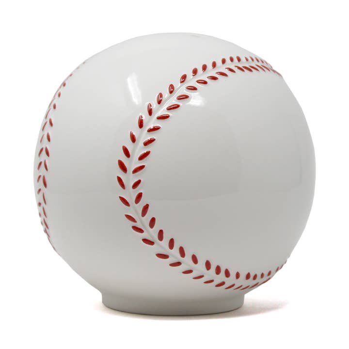 Ceramic Baseball Piggy Bank