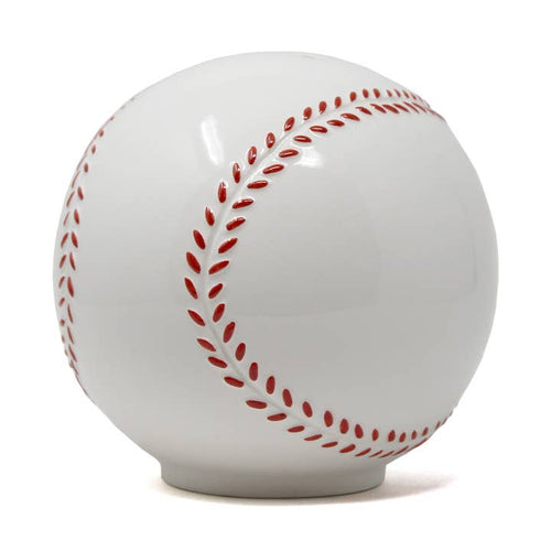 Ceramic Baseball Piggy Bank