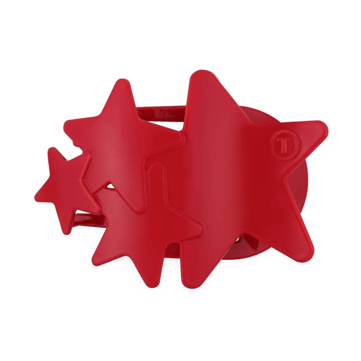 Flat Hair Clip | Red Shooting Star