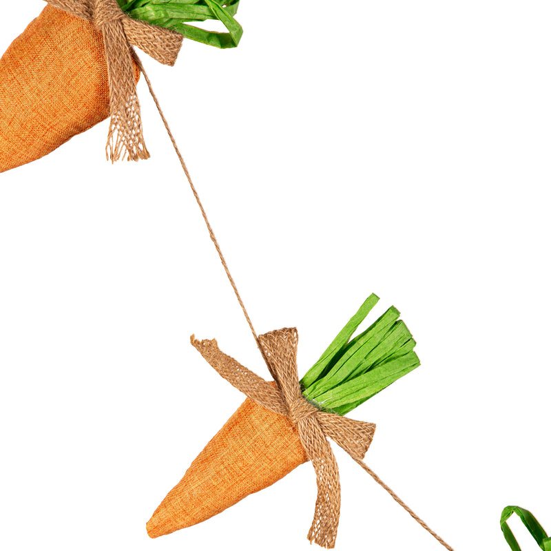 Carrot Fabric Garland Hanging Decor, 71"