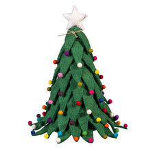 Traditional Santa Table Décor Christmas Tree Fabric, 13"H