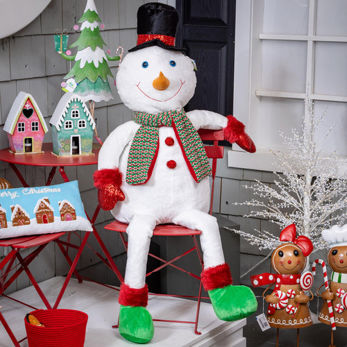 Joyful Traditions Tree Décor Dinner with Snowman Fabric Décor, 60