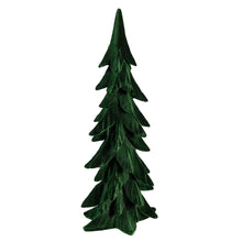 Shades of Green Table Décor Tree Flocked Resin Set